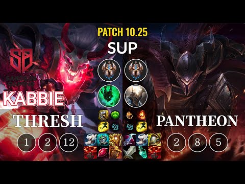 SB Kabbie Thresh vs Pantheon Sup - KR Patch 10.25