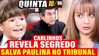 A USURPADORA CAPÍTULO DE HOJE QUINTA 19/06 Resumo da Novela A USURPADORA HOJE AO VIVO