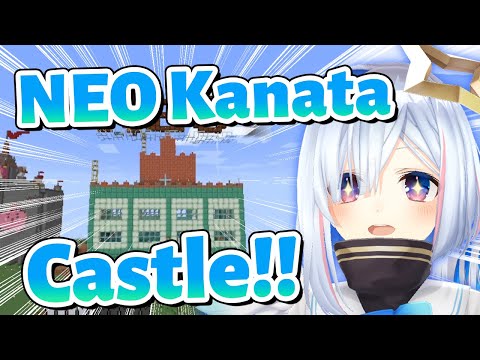 VRoom / Hololive Clips - ”Kanata Castle” became "NEO Kanata Castle"!!【Minecraft/Hololive Clip/EngSub】