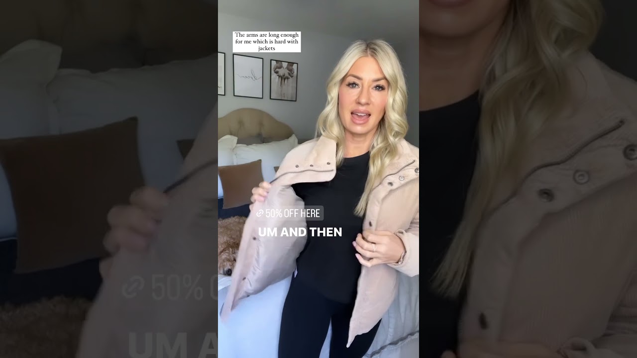 Cord Puffer Jacket. It’s so comfortable I could wear it daily! Three color options. ✔️⤵️