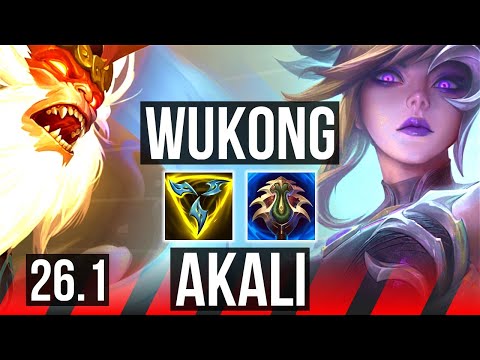 WUKONG vs AKALI (TOP) | KR Master | 26.1