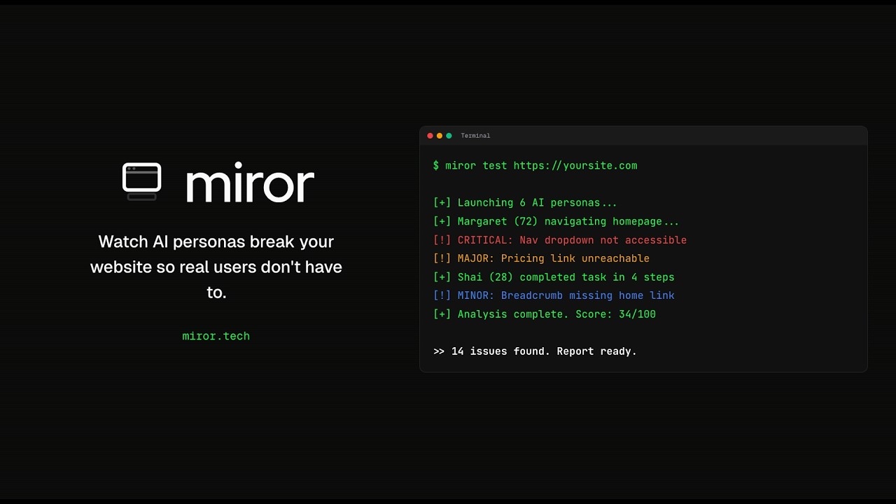 Miror project preview
