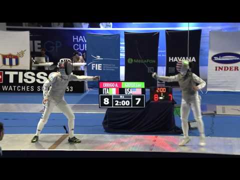 FE W F Individual Havannah GP 2016 Final podium ERRIGO ITA vs KIEFER USA