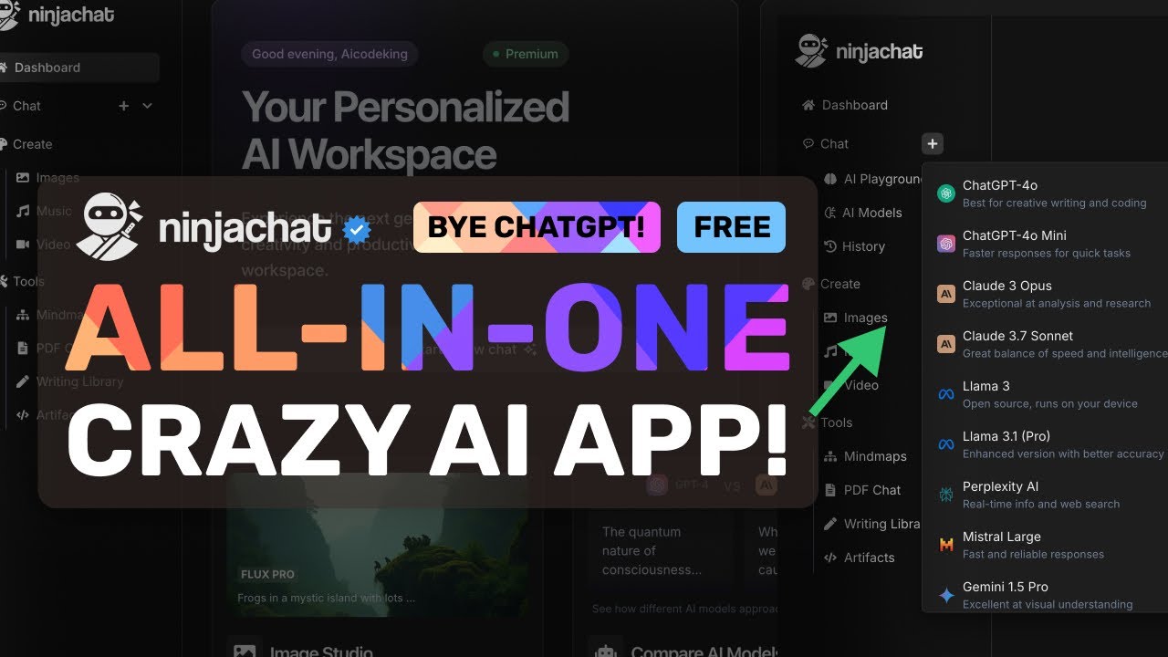 NinjaChat AI Workspace: THIS ALL-IN-ONE AI SUITE IS KINDA AMAZING!