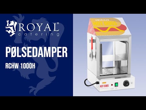 video - B-varer Pølsedamper - 100 pølser - 25 brød - 1000 W