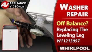 Washer Off Balance Loads - Leveling Leg Issues - Diagnostic & Repair by Factory Technician