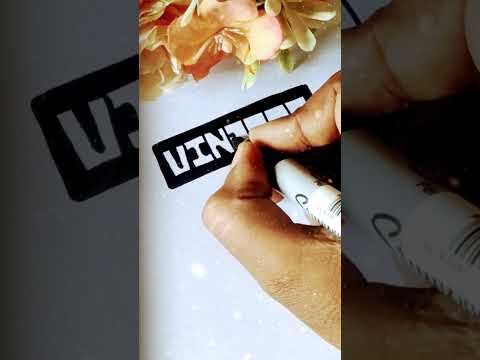 💕 VINITHA 💕 #shorts #youtubeshorts #nameart #trending #foryou #viral #handwriting #vinitha #ytshorts