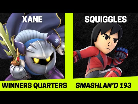 SmashLAN'd 193 Winners Quarters - xane (Meta Knight) vs Squiggles (Mii Brawler) - SSBU Tournament
