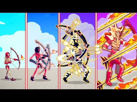 EVOLUTION OF FIRE ARCHERS ( ALL FORM ) | TABS - Totally Accurate Battle Simulator