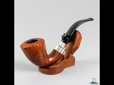 Handmade Ser Jacopo "Delecta Maxima" L1 Smooth Large Bent Dublin Silver Spigot