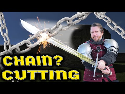 Can this sword cut a STEEL CHAIN? - Honshu Boshin Grosse Messer TESTED