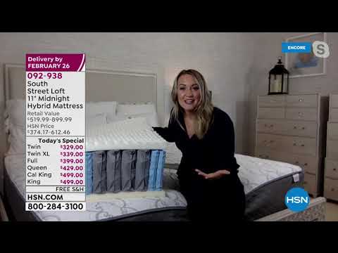 HSN | Home Sweet Home featuring South Street Loft Mattresses 01.25.2021 - 06 AM