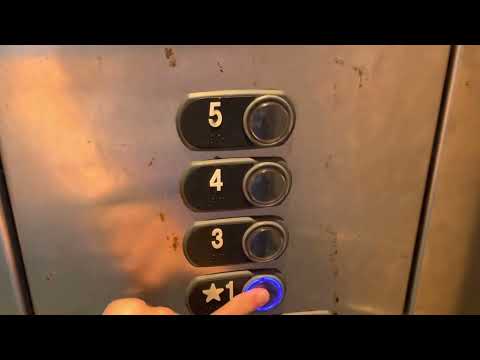 Crappy ThyssenKrupp Traction Elevator - Rainbow Blvd Parking Garage - Niagara Falls, NY