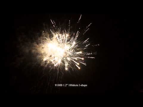 9100B 1.2'' 100shots I-shape sales@slfireworks.com.cn