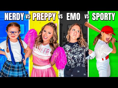PREPPY 🎀 NERDY 🤓 EMO 🖤 SPORTY 🏀 BACK TO SCHOOL SHOPPING #shopping #trend @agset211 @HallieOnStage114