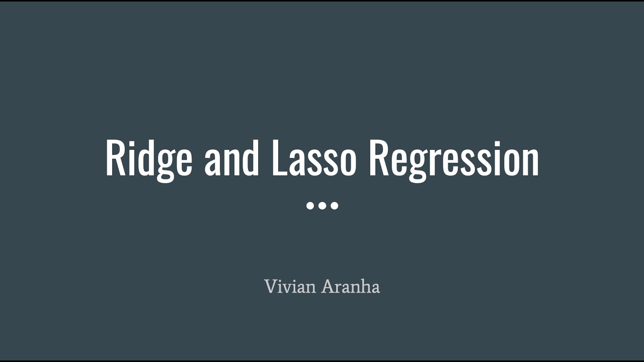 Part 2: Ridge and Lasso Regression Implementation in Python