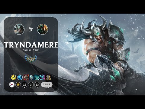 Tryndamere Top vs Gangplank - KR Challenger Patch 13.4