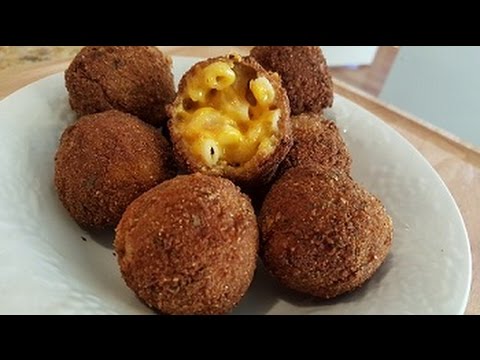 Fried Mac and Cheese balls with Bacon