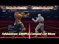 Fahkumram SAMPLE Comand List Move TEKKEN 8 RTX 2060 8 Move List Fahkumram Anakin X24