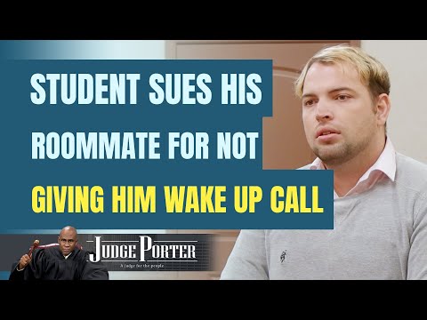 Student Sues His Roommate For Not Giving Him Wake Up Call.
