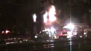 preview picture of video 'House fire at mp294 stops CSX trains in its tracks...'