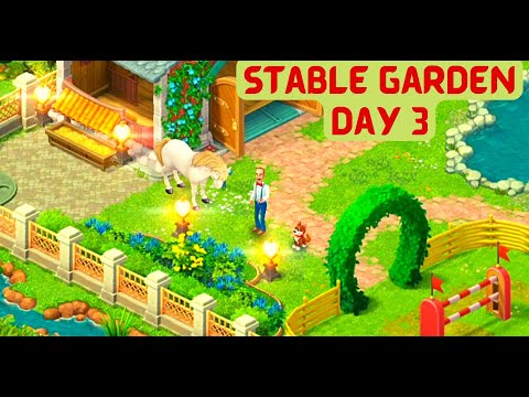 Gardenscapes: Watch Austin Restore Stable Garden — Day 3 │ Game-play Walk-through