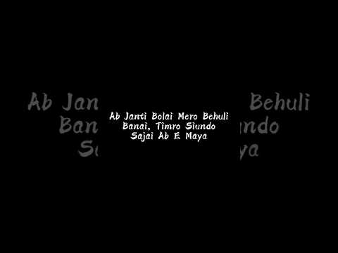 Behuli | Sajjan Raj Vaidya (Lyrics)💗new song 2025