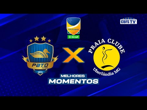 PATO 4 X 2 PRAIA CLUBE | GOLS | JOGO DE IDA DAS QUARTAS DE FINAL DA COPA DO BRASIL DE FUTSAL