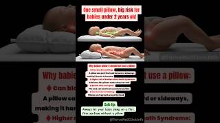 Why Babies Under 2 Should Avoid Pillows – Safe Sleep Tips #shorts