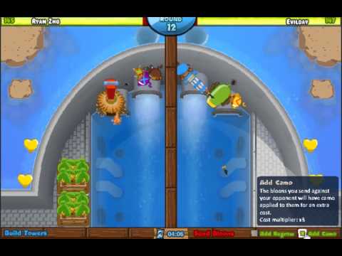 Ep 10 - Ryan Zhu vs Evilday - King Of The Hill Bloons Tower Defense Battles