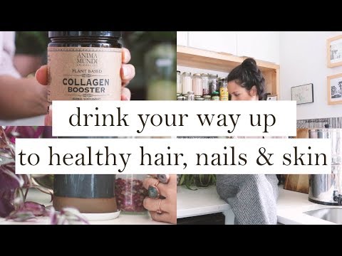 plant based drinks for hair, skin and nails