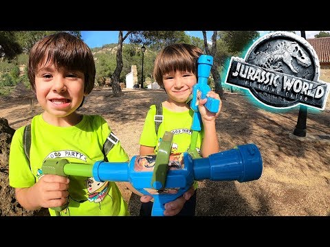 Juguetes JURASSIC WORLD 2 😱💦 MOCHILA BLASTER DE AGUA 💦 WATER BLASTER BACKPACK
