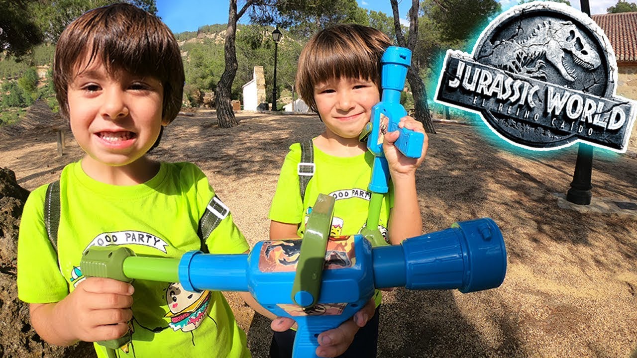 Juguetes JURASSIC WORLD 2 😱💦 MOCHILA BLASTER DE AGUA 💦 WATER BLASTER BACKPACK