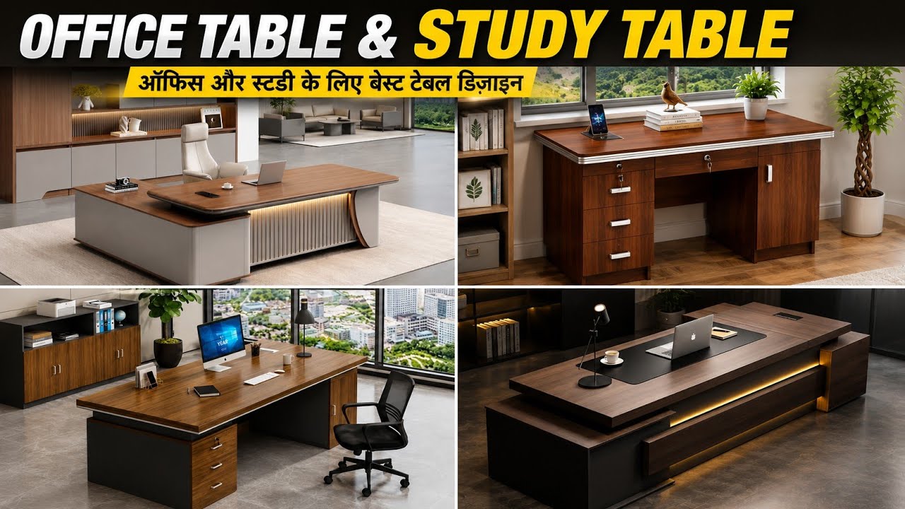 10+ New top office table  design // new top study table design 