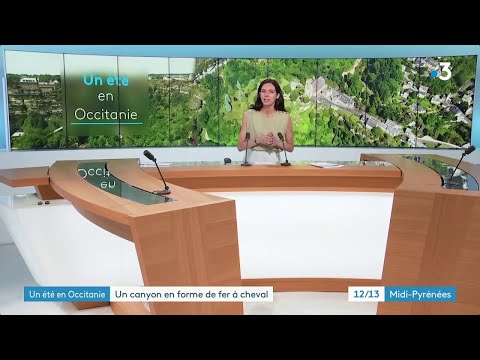 BOZOULS (Aveyron) - Le Swincar révolutionne la découverte du Canyon - JT 12/13 France 3 Occitanie, 