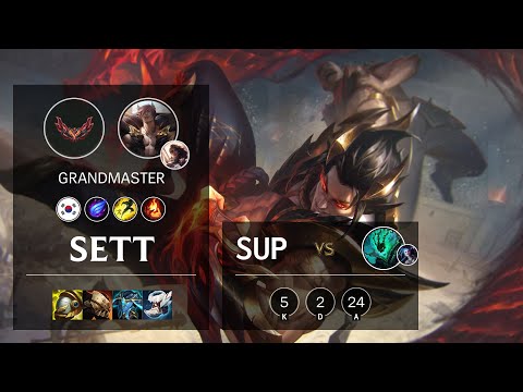 Sett Support vs Thresh - KR Grandmaster Patch 12.4