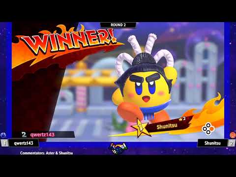 qwertz143 (Gooey/Beetle) vs Shunitsu (Wrestler) - Kirby Fighters India Tournament #14