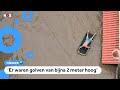 Steden en dorpen onder water na doorgebroken dammen