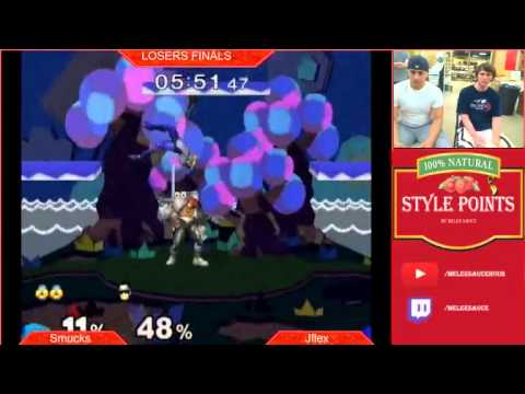 JFlex(Sheik) Vs Captain Smuckers(CF) Style Points 2 SSBM Losers Finals