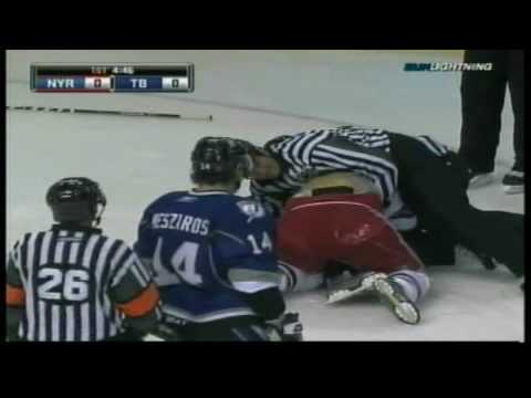 Steven Stamkos First Ever NHL Hockey Fight