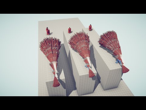 TRIO SHIELD BEARER vs 3x EVERY GOD - Totally Accurate Battle Simulator TABS