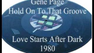 Gene Page - Hold On To That Groove