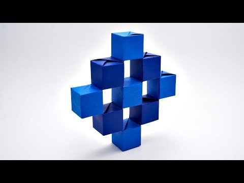 ORIGAMI MOVING CUBES (Jo Nakashima) - no tape/glue