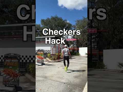 Secret code for FREE Checkers Fries // Food Hacks