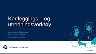 Video av Kartlegging i kommunene - status og veien videre