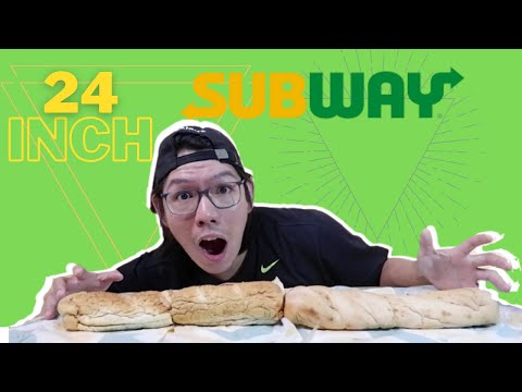 24 inch Subway Sandwich in under 10 Minutes | Food...