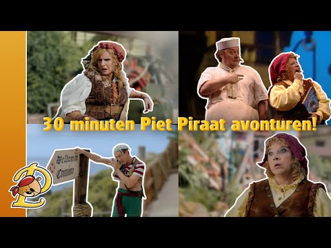 30 minuten Piet Piraat avonturen compilatie 1 🏴‍☠️⛵