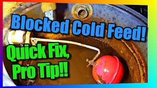 Heating Hacks: How to Safely Unblock A Cold Feed Pipe