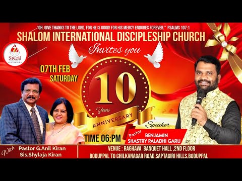SID Church's 10-Year  Celebration A Journey Worth Celebrating | 07-Feb-2026 #Live  #sidchurchgaklive
