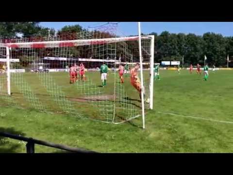 Na-competitie Zouaven A1 - RODA'23 A1. Sander kopt de 3-0 in de touwen.